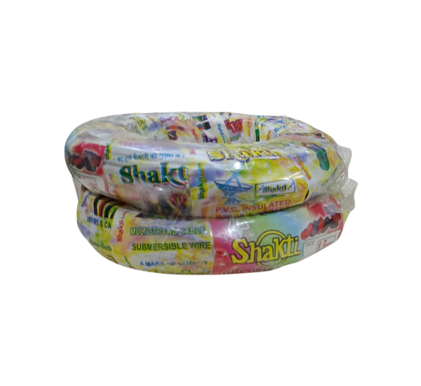 SHAKTI Aluminium Double Core Flat Wire | Service Cable | 1.5mm–12mm | 20–25 Yards | Durable Alloy Build