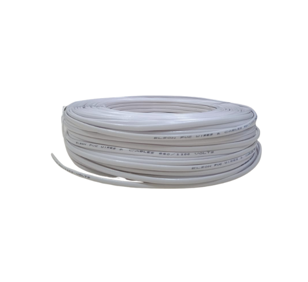 Elson 2 Core Copper Flat Wire – 91 Meter | Size 0.75mm to 2.5mm | High Conductivity Electrical Cable