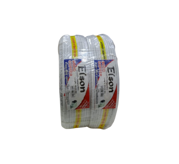 91M CCTV Cable Wire – High-Quality CCA Coaxial TV Cable for Surveillance Systems | Durable & Long-Range