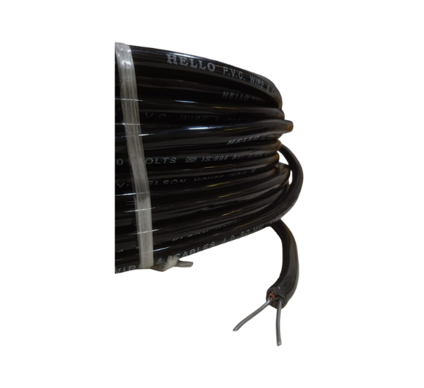 HELLO 10mm Aluminium Two Core Wire | 75 Meter Service Cable | Heavy-Duty Electrical Wire for Domestic & Industrial Use