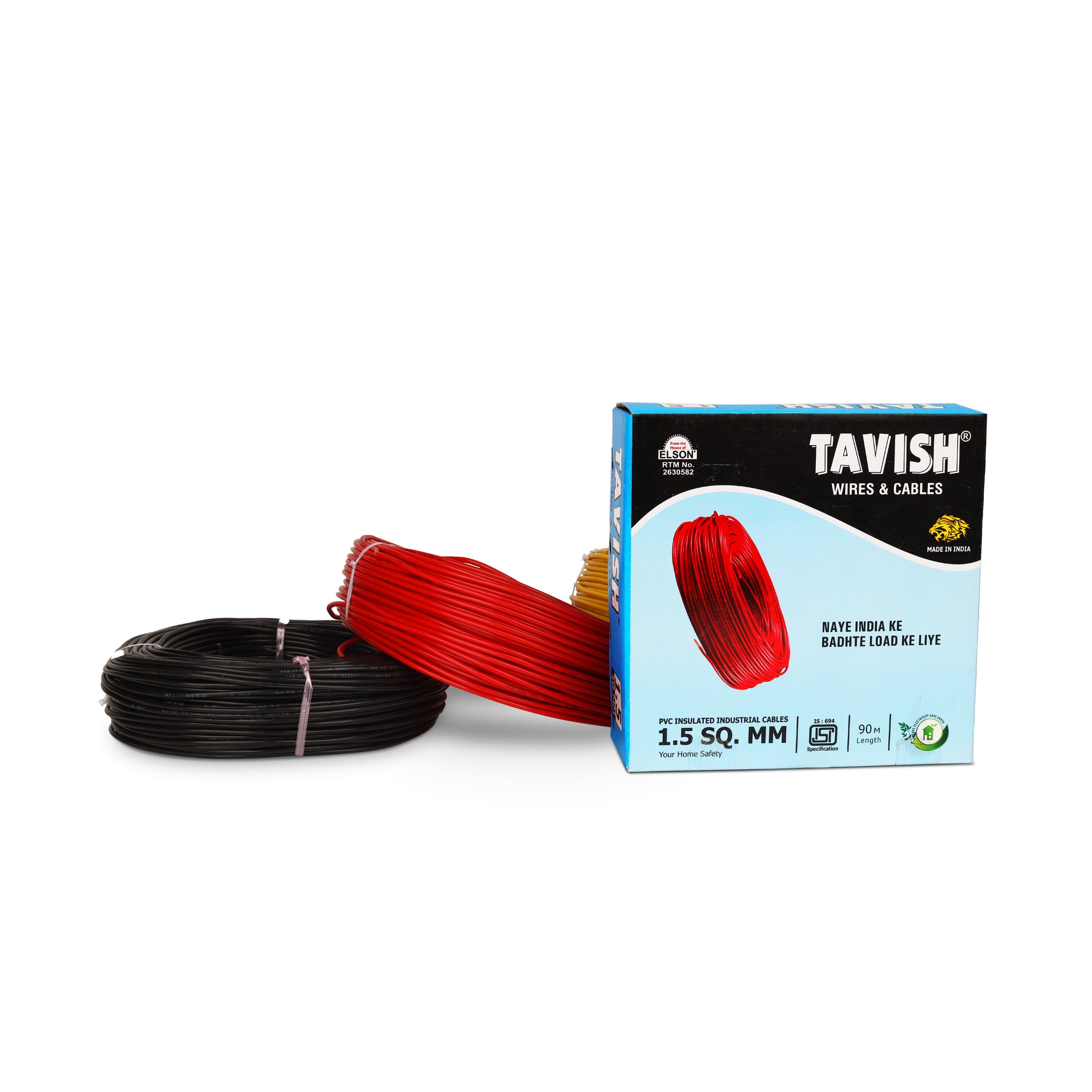Multistrand Copper Fitting Wire – 100% Pure Copper, Fire Retardant, Multiple Sizes & Colors – 91m | Tavish Wire