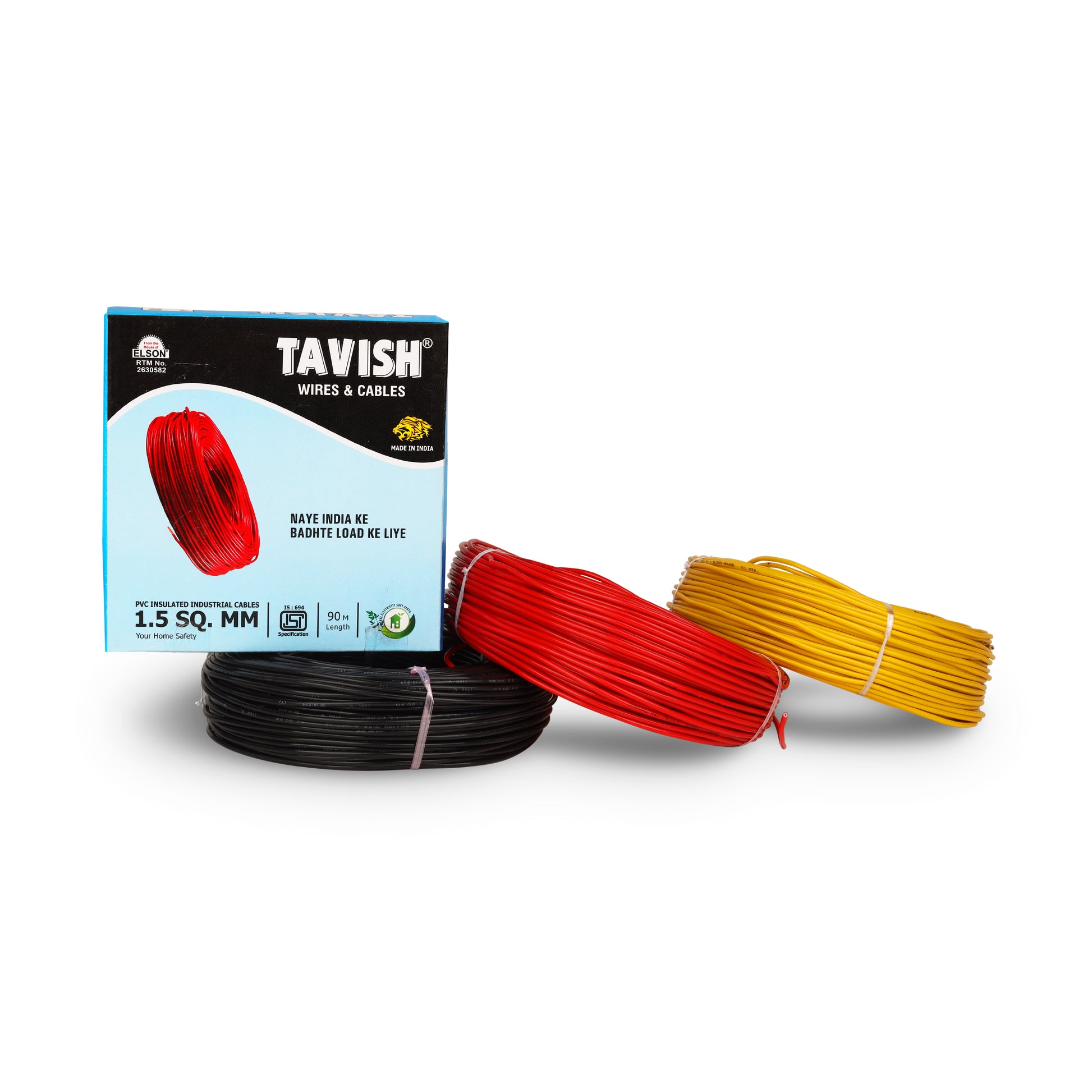 Multistrand Copper Fitting Wire – 100% Pure Copper, Fire Retardant, Multiple Sizes & Colors – 91m | Tavish Wire