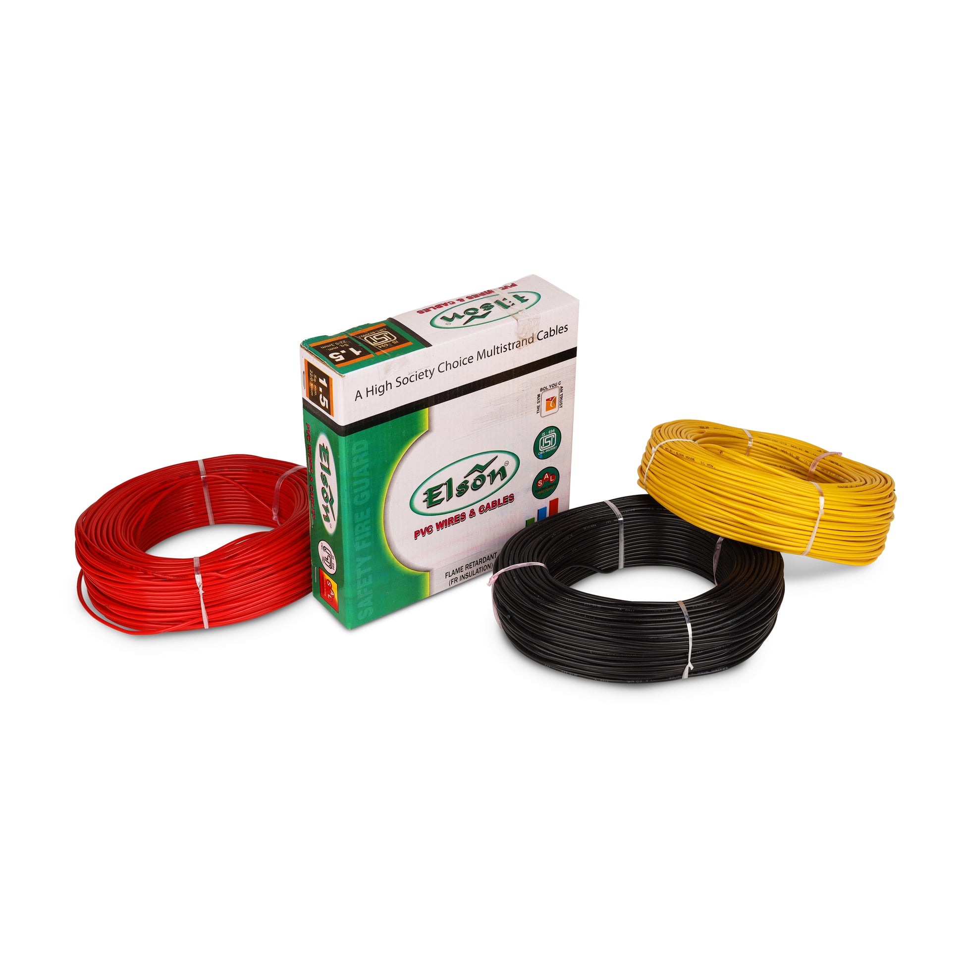 Multistrand Copper Fitting Wire – 100% Pure Copper, Fire Retardant, Multiple Sizes & Colors – 91m | Elson Wire
