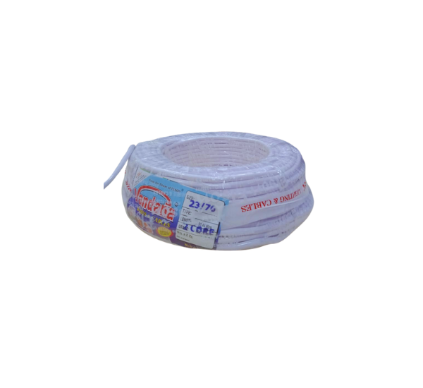 Vandana 2 Core Round Copper Wire – 23 Strands, 91 Meter Roll | High-Strand Flexible Electrical Cable