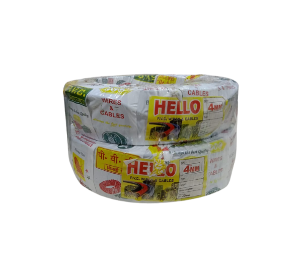 HELLO 10mm Aluminium Two Core Wire | 75 Meter Service Cable | Heavy-Duty Electrical Wire for Domestic & Industrial Use