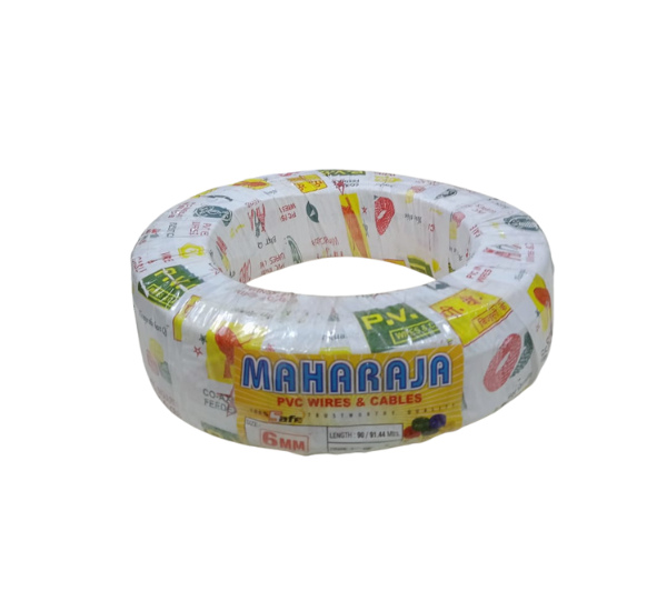 Maharaja Aluminium Two Core Service Cable Flat Wire – 72 Meter | 4mm to 12mm | Heavy-Duty Wire for Electrical Use