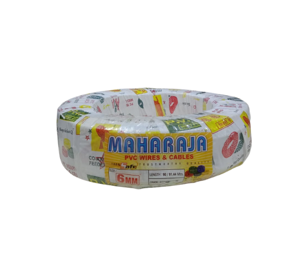 Maharaja Aluminium Two Core Service Cable Flat Wire – 72 Meter | 4mm to 12mm | Heavy-Duty Wire for Electrical Use