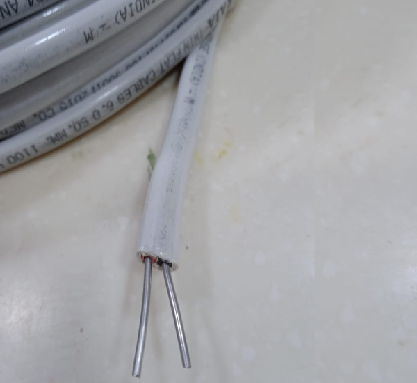 Maharaja Aluminium Two Core Service Cable Flat Wire – 72 Meter | 4mm to 12mm | Heavy-Duty Wire for Electrical Use