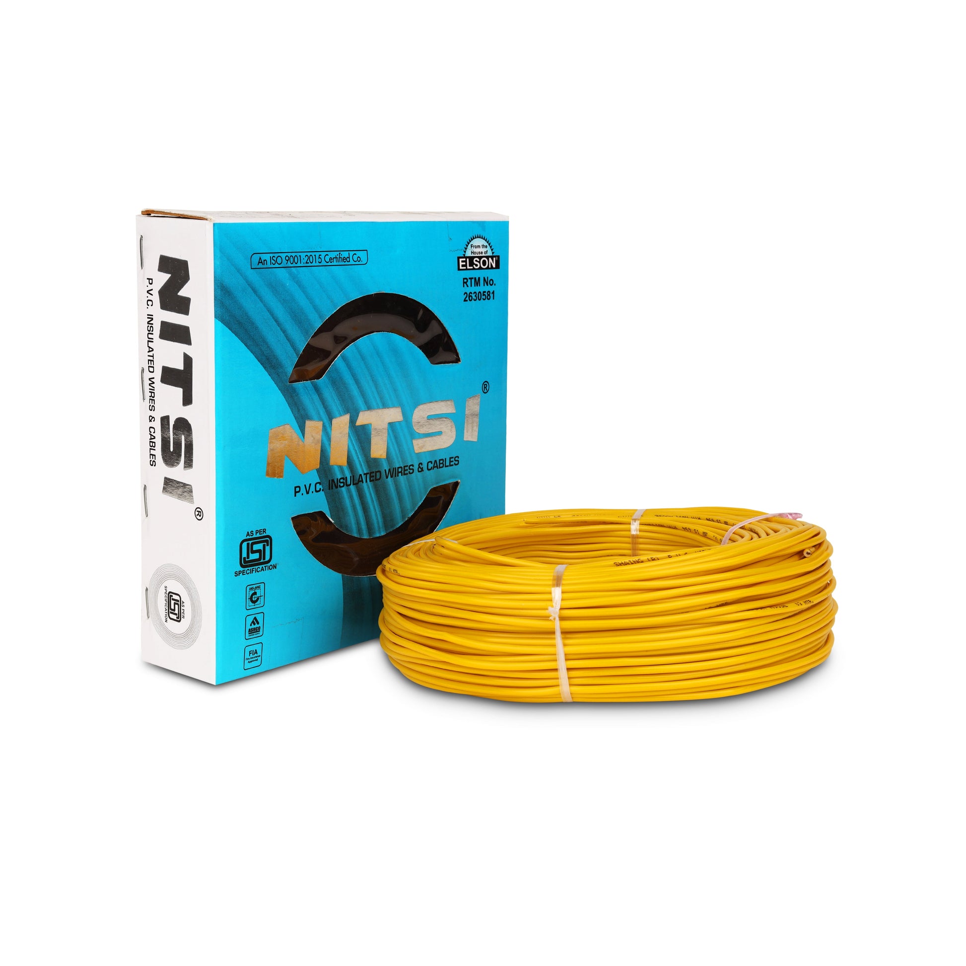 Nitsi Wire Multistrand Copper Fitting Wire, 91m, 100% Pure Copper, Fire Retardant, Various Sizes & Colors