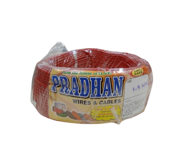 PRADHAN Aluminium Single Core Wire – 45 Meter | Multiple Sizes (1.5mm–20mm) | Durable Alloy Build for Electrical Projects