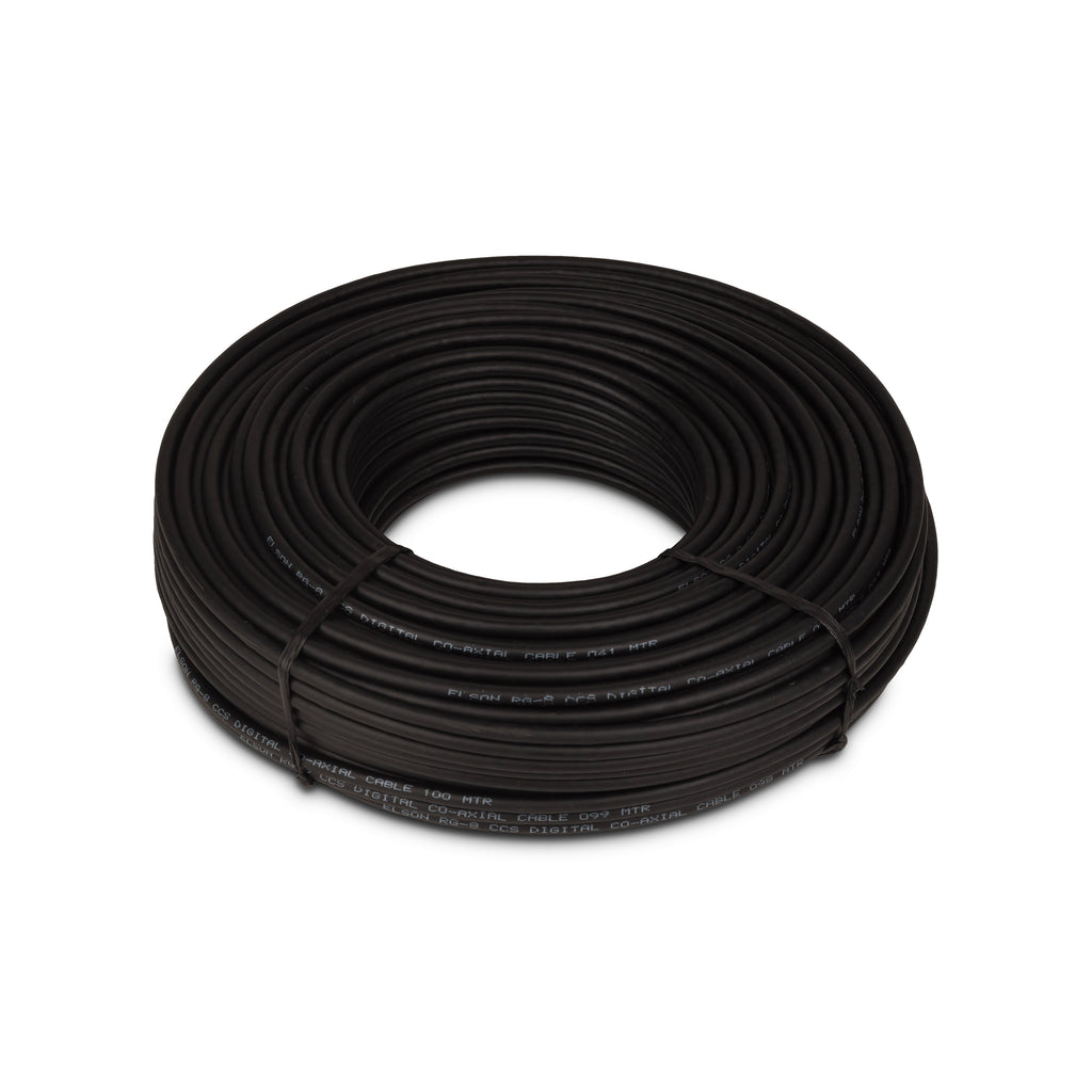 ELSON RG8/ RG6 TV Cable Wire | CCA Material | 45M / 91M / 182M | High-Quality Coaxial Cable for TV & Satellite