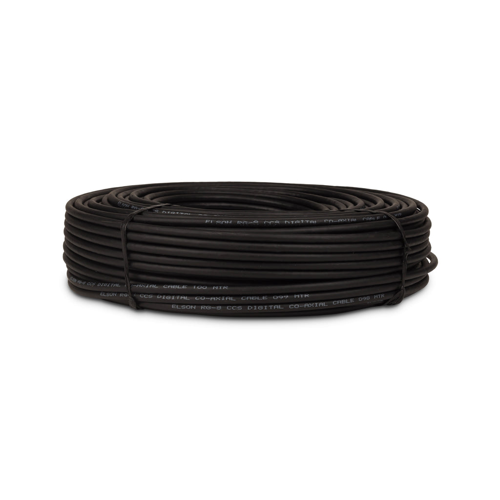 ELSON RG8/ RG6 TV Cable Wire | CCA Material | 45M / 91M / 182M | High-Quality Coaxial Cable for TV & Satellite