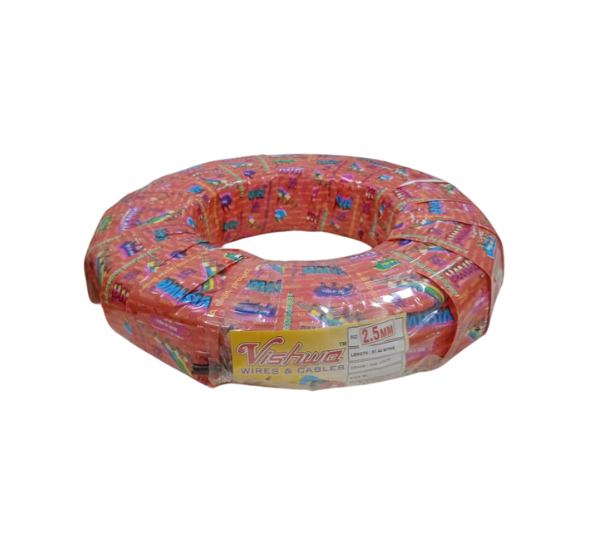VISHWA Aluminium Two Core Service Cable Flat Wire – 91 MTR | 2.5mm to 12mm | Durable Electrical Wire for Domestic & Industrial Use