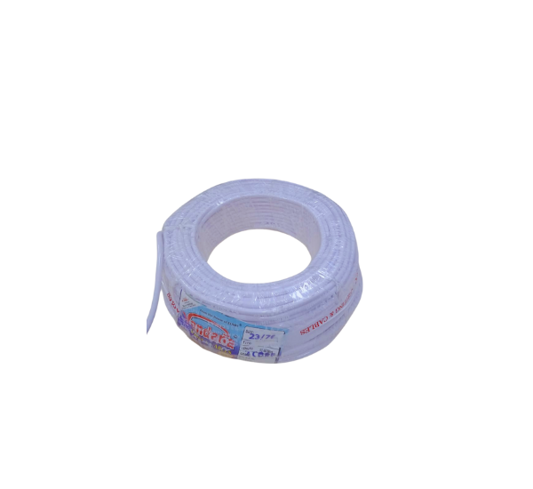 Vandana 2 Core Round Copper Wire – 23 Strands, 91 Meter Roll | High-Strand Flexible Electrical Cable